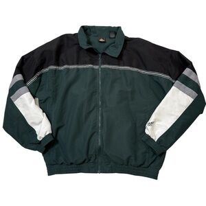 Vintage 90s USA Olympic Windbreaker Jacket Green Black Colorblock Size Large